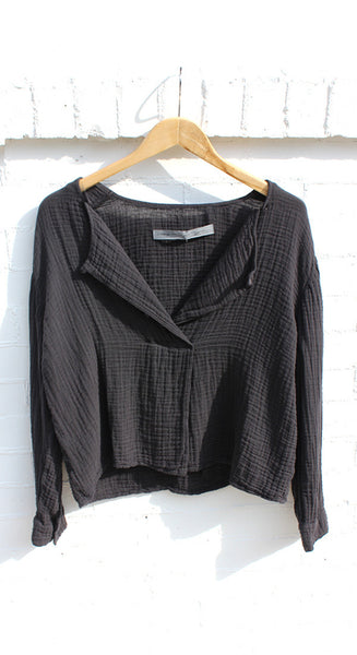 Solid Boxy Blouse