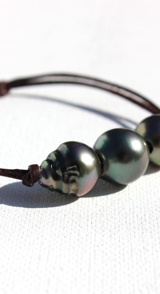 Three Tahitian Pearl Bracelet