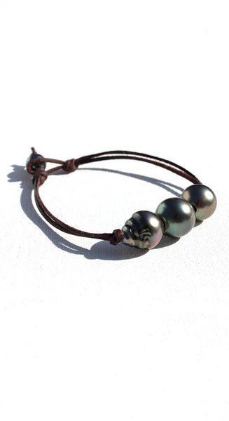 Three Tahitian Pearl Bracelet