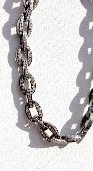 Large Pave Chain Bracelet