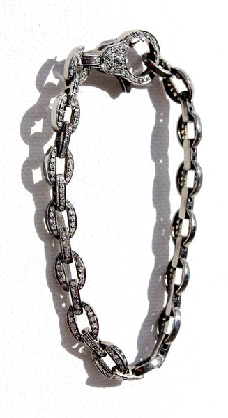 Large Pave Chain Bracelet