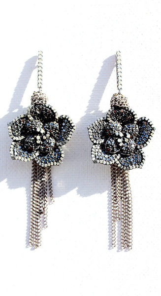 Stone Flower Earrings