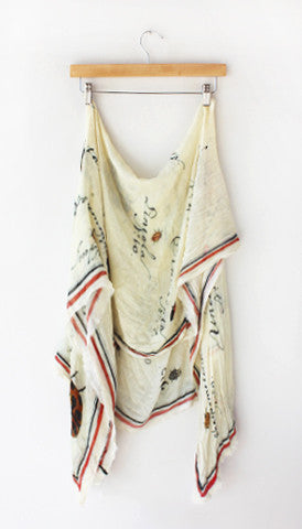 Lady Bug Printed Scarf