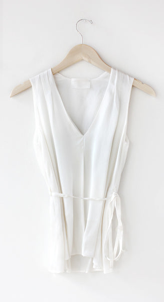 V-Neck Belted Top